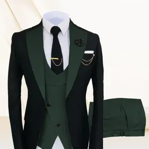 ホットファッション メンズ ビジネススーツ スリムフィット <span class=keywords><strong>3</strong></span>ピース/ツーピースセット ピークドラペル付き 結婚式 プロム フォーマルイベント用 大きいサイズあり - Product Image 5