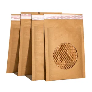 Customized Biodegradable Paper Pouch Kraft Paper Postal Mailing Bag Mailer Bag