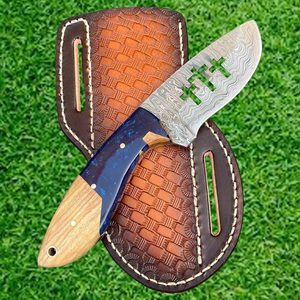 Couteau de chasse à lame fixe de haute qualité, personnalisable, OEM, pour l'extérieur, manche en bois, lame fixe, couteau personnalisé OEM - Product Image 1