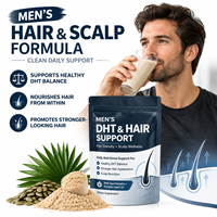 Poudre de soutien à la croissance des cheveux et au bien-être du cuir chevelu pour hommes, marque privée OEM ODM, avec zinc et extraits végétaux