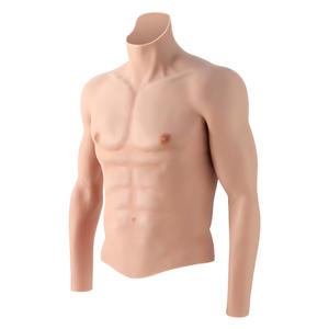 Venta caliente simulación rendimiento ropa desgaste ocho músculos <span class=keywords><strong>abdominales</strong></span> pecho de silicona falso músculo pectoral para hombres - Product Image 2