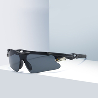 Lunettes de soleil de sport, une pièce, lentille durable unisexe Baseball cyclisme course conduite Golf moto Protection UV400