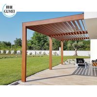 Prix d'usine Pergola 3x3 3x4m Pergola à lames Pergola solaire Kits de pergola en aluminium