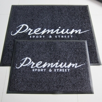 Tapis d'entrée commercial noir personnalisé avec logo imprimé en caoutchouc pour magasin - Offre Spéciale