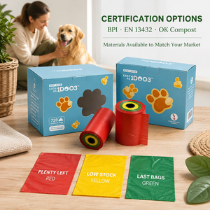 Customizable, <b>compostable</b>, waterproof, leak-proof, biodegradable PLA-based luxury dog poop <b>bags</b>. - Product Image 1