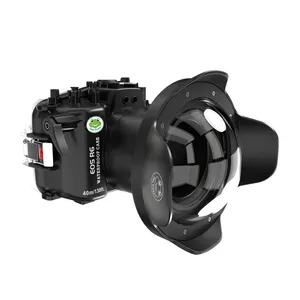 海蛙水下摄像机外壳，带圆顶端口套件，40米/130英尺防水外壳，适用于佳能R6 16-35毫米