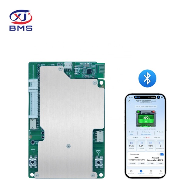 XJ BMS 30A Ebike Battery 48V 50Ah Electric Bicycle Lithium Li-ion Lifepo4 Battery Pack BMS Charger Balance Common Port Pcb Board
