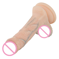 Dildo de Silicona Realista, Grande y Grueso, para Parejas, con Base de Succión Manos Libres, para Hombres (Anal) o Mujeres (Punto G)