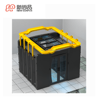 Data center mini rak kabinet jaringan server, rak penyimpanan lorong dingin untuk perangkat komunikasi lorong panas