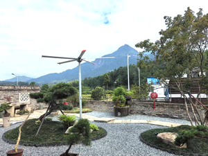 พัดลมระบายอากาศแบบตั้งพื้นกลางแจ้งกันน้ำ รุ่น PMSM Motor HVLS ขนาดใหญ่ ปริมาณลมมาก เหมาะสำหรับสวนสาธารณะและบ้านพักตากอากาศ - Product Image 6