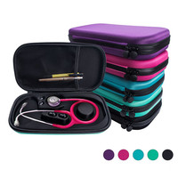 3M Accessoires pour infirmières Stéthoscope Étui de transport rigide avec poches en maille supplémentaires Rangement de voyage antichoc et matériau EVA