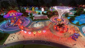 Conception de <span class=keywords><strong>parc</strong></span> d'attractions d'équipement de terrain de jeu extérieur intérieur commercial pour enfants avec des matériaux en acier PE en fibre de verre pour la maternelle - Product Image 2