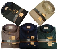 Thobe musulman pour homme, style saoudien, thawb respirant, grande taille, polyester superfine, abaya islamique pour adultes