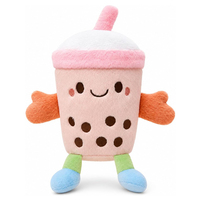 Peluche personnalisable en forme de tasse de thé au lait Boba, 10 pouces, cadeau d'anniversaire mignon pour enfants et adolescents, décoration de chambre Kawaii, vente en gros