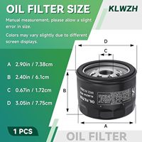 Filtro de Aceite 12-050-01-S para Motor KH-12-050-08 CH18-CH25 CV18-CV25 CV17-CV26 AM125424, 49065-7007, Filtro de Aceite para Cortacésped