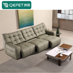 أريكة كهربائية ذكية قابلة للطي وحدات مسرح منزلي متعددة الأغراض قابلة للطي جلد أخضر قابل للطي من Moden - Product Image 4