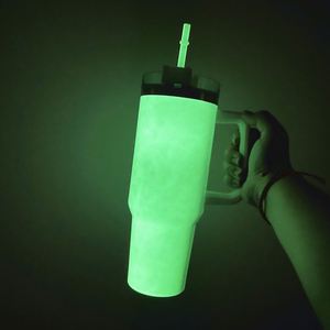 40oz Insulated Water Bottle <b>Double</b> <b>Wall</b> Stainless Steel Car Truck Travel <b>Mug</b> Glow in the Dark for Dye Sublimation Heat Press - Product Image 4