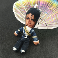 Nouveau porte-clés en peluche, pendentif en peluche pour cosplay de Michael Jackson