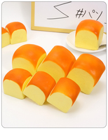 Jouet sensoriel anti-stress Kawaii en forme de pain à remontée lente, cadeau fantaisie pour enfant, promotion alimentaire, jouet souple pour soulager le stress