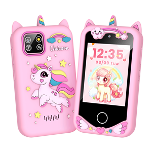 Xa50 Trẻ Em Trò Chơi Thông Minh Điện Thoại, Màn Hình Cảm Ứng Kép Máy Ảnh Điện Thoại Di Động Cho Trẻ Em, Quà Tặng Sinh Nhật Toddler Chơi Điện Thoại Cho Bé Trai Cô Gái 4 + - Product Image 3