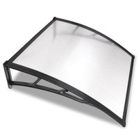 Auvent de pluie extérieur en polycarbonate pour fenêtre, abri de jardin contre la pluie