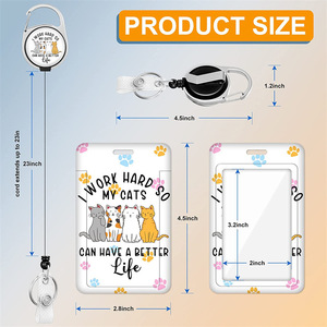 Nouveau porte-cartes à motifs transfrontalier, boucle à dégagement rapide en époxy pour hôpital, fabricant d'ensembles de porte-clés télescopiques à dégagement rapide pour infirmières - Product Image 5