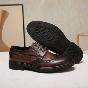 Top Luxury Designer Spring Men's Square Toe Transpirable Lace-Up Bean Shoes para oficina y Carrera - Product Image 2