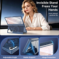 Coque de protection magnétique de qualité avec support arrière dissimulé et protection d'écran souple pour Samsung Z Fold 8 Ultra