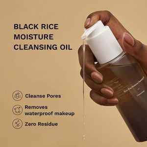 Aceite Limpiador Hidratante de Arroz Negro 150ml Sin Perfume Desmaquillante Facial - Product Image 3