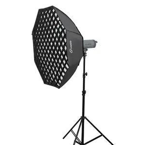 Speedlite Draagbare Octagon Umbrella Softbox Honingraat Rooster Outdoor Flash Soft Box 120Cm Met Grid