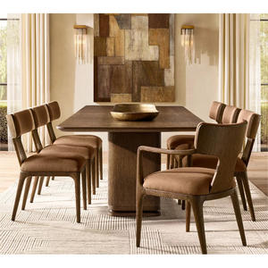 Nórdico personalizado tela hogar moderno diseño de lujo muebles silla visitante tapizado comedor sillas con brazo - Product Image 1