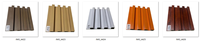 168cm Marbre Couleur Pvc Laminé Revêtement Mural Grain De Bois Pvc Cannelé Grand Mur Lambris Intérieur Wpc Mur Decking Louvre Panneau