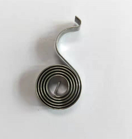 Bobine plate en acier inoxydable, Tension en spirale, brosse en carbone, câble d'extension de moteur, bobine, ressort à Force constante