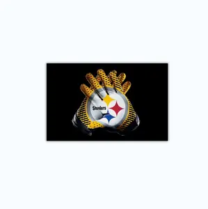 Hochwertiges individuelles Pittsburgh Steeler Handschuhe-Team unvergessliche Flagge 3x5 Fußball beste Flagge