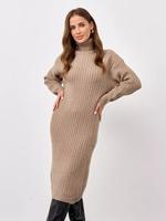 Robe en laine épaisse à col montant torsadée, nouvelle collection automne-hiver 2026 pour femme, style Europe et Amérique