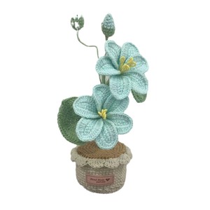 Fleur de Clematis en Crochet Faite à la Main, Fleur de Chiffonier en Crochet, Fleurs de Tung, Décoration d'Intérieur, Cadeau Fête des Mères - Product Image 5