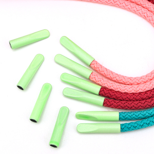 Aglet en métal de logo personnalisé en gros d'usine pour le <span class=keywords><strong>lacet</strong></span> et les bouts de corde de sweat à capuche - Product Image 4