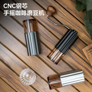 เครื่องบดกาแฟแบบแมนนวลแกนสแตนเลสแบบพกพาใช้มือหมุนสำหรับใช้ในบ้าน - Product Image 3