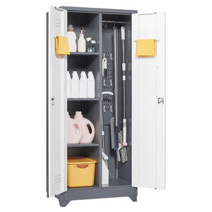 <span class=keywords><strong>Armadio</strong></span> Pieghevole in Metallo a <span class=keywords><strong>2</strong></span> <span class=keywords><strong>Ante</strong></span> con Serratura a Camma per Casa, Ufficio, Supermercato, Camera da Letto, Cucina, Scuola, Palestra, Esterni - Product Image 4