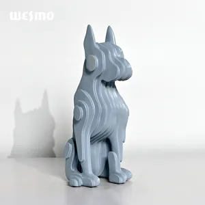 Animal indoor home sculpture resin statue creative abstraction dog statue decorative house items