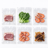Sac d'emballage sous vide simple, en plastique alimentaire, thermoscellable, sans fermeture éclair, pour la conservation de la viande, des légumes et des aliments