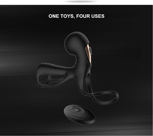 Direktversand ab Werk Penis-Ejakulation Vergrößerung Silikonmaterial männlich Männer realistisches Gürtel-An-Vibrations-<span class=keywords><strong>Dildo</strong></span>-Hüllen - Product Image 5