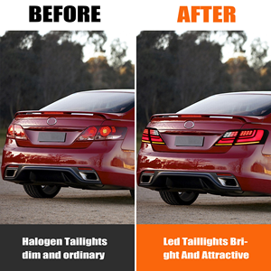 LED <b>Tail</b> Light Red Lens 12V Universal Fit Retrofit Upgrade <b>Plug</b> & Play Waterproof Taillamp for Toyota Camry 2006-2014 - Product Image 5