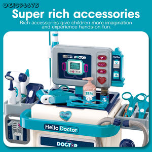 おもちゃキット医療用キッズのふりをする軽い音で面白い教育ドクターカート - Product Image 4