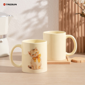 Custom Business <b>Ceramic</b> <b>Cups</b> Cute Porcelain Mugs with Handgrip Stocked Promotional Gift Set for School Occasions <b>Ceramic</b> Mug - Product Image 1