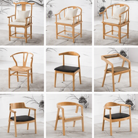 Chaises de salle à manger en bois massif, chaises de salle à manger pour la maison, bureaux, salles de conférence, chaises de réception, chaises de thé chinoises, chaises en corne de vache