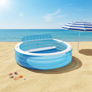 <span class=keywords><strong>Piscina</strong></span> Inflable Familiar con Respaldo Redondo y <span class=keywords><strong>Piscina</strong></span> de Pelotas para Bebés y Niños - Product Image 2