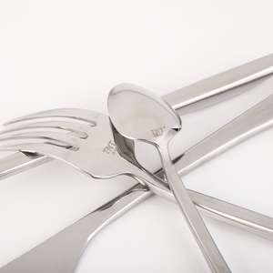 Dày Cao Chất Lượng Thép Không Gỉ Hot Đơn Giản Nhà Hàng Khách Sạn Độc Đáo Xử Lý Tùy Chỉnh Bộ Đồ Ăn Đặt - Product Image 5