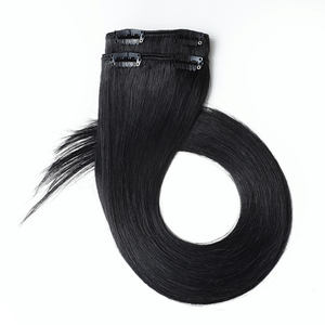 2025工厂批发高品质全头100% 天然真人头马印度头发无缝夹接发供应商 - Product Image 3