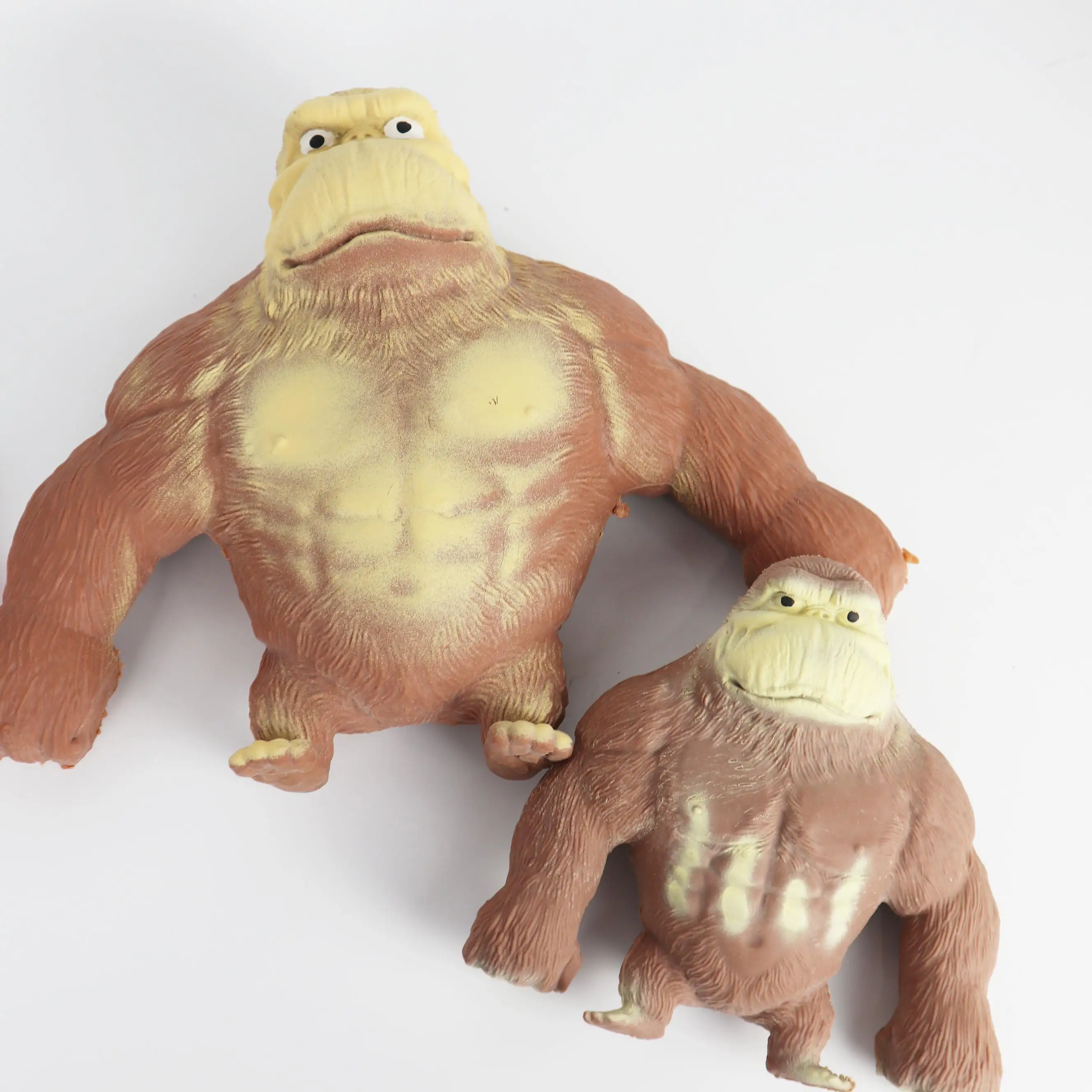 अमेज़न गर्म बेचने निचोड़ मेमोरी रेत प्लास्टिक उच्च गुणवत्ता लोचदार गोरिल्ला विस्फोट दबाव गोरिल्ला खिलौना बंदर तनाव खिलौना